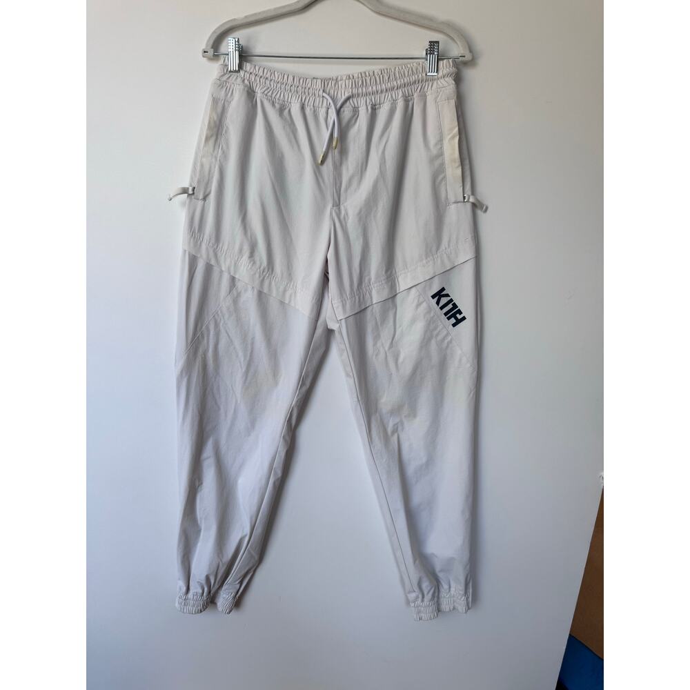 Kith white track pants men’s small some discoloration athletic streetwear